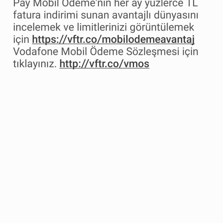 Yanlışlıkla Yapılan Vodafone Pay Ücretlendirmesi