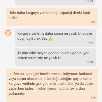 Yanıltıcı Kargo Süreci Ve İptal Edilen Sipariş