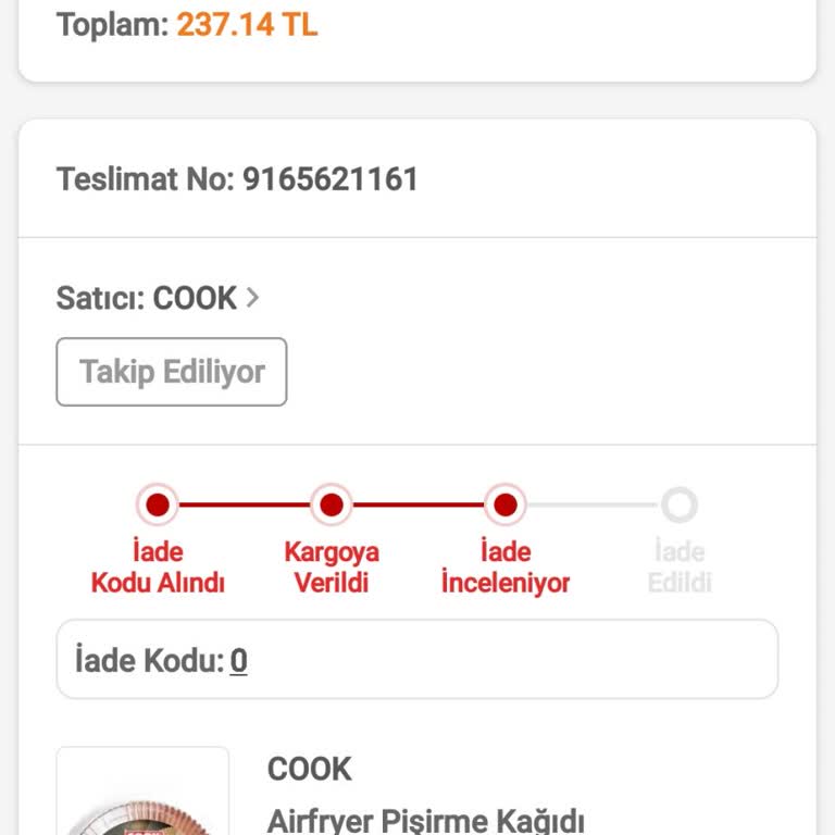 Trendyol Express İle Teslimat Sorunu Ve İade Süreci