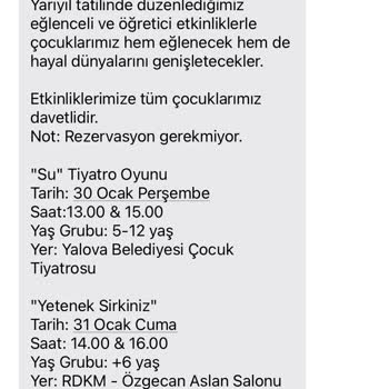 Yalova Belediyesi'nden İstenmeyen SMS'ler