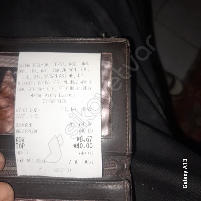 Çelikkayalar Market Otopark Ücreti