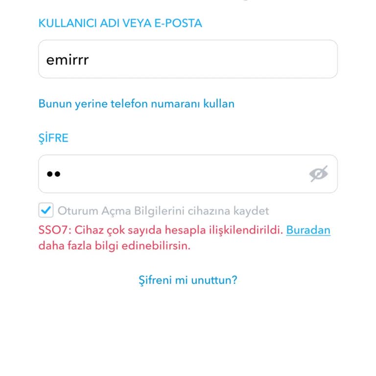 Snapchat Hesap Kapanma Sorunu