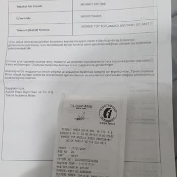 Yıkamada Toplanan Yelek Ve Tüketici Hatası İddiası