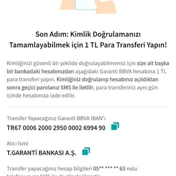 Hesap Açma Sürecinde Para Transferi Sorunu