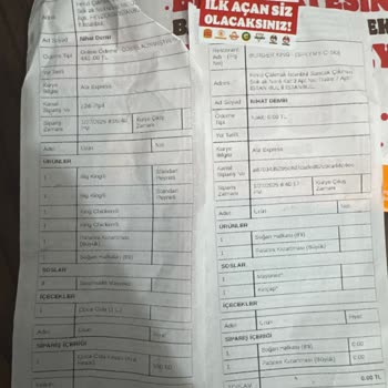 Eksik Ve Yanlış Sipariş Deneyimi