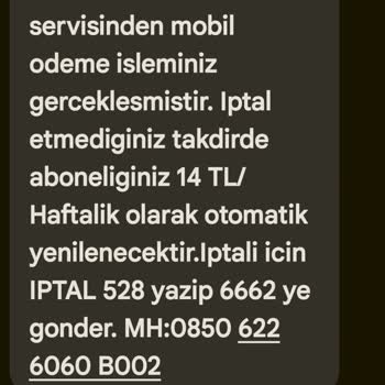 Beklenmedik Ücretlendirme Ve İptal Sorunu