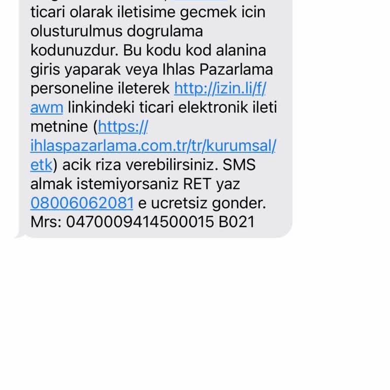 Yanlış Gönderilen Mesaj Ve Doğrulama Kodu Sorunu