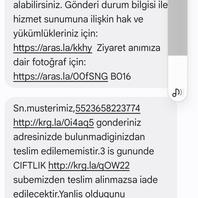 Aras Kargo'nun Teslimat Sorunları Ve Saygısızlık