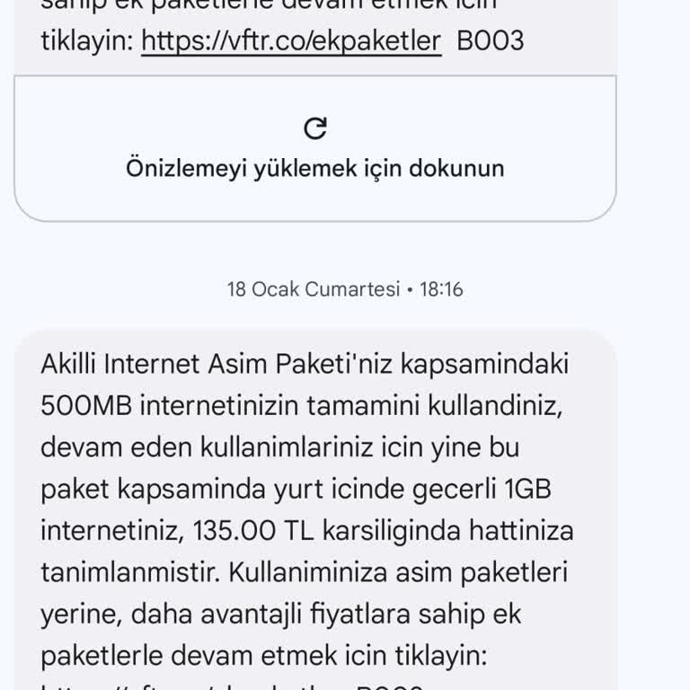 Vodafone'dan Hatalı Aşım Ücretleri Ve Yanıltıcı Bilgilendirme