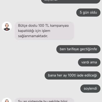 Vodafone Bütçe Dostu Kampanyasında Söz Verilen İadeler Yapılmadı