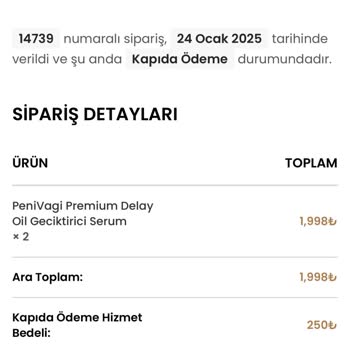 Penivagi Premium Siparişimle Alakasız Serum Geldi!