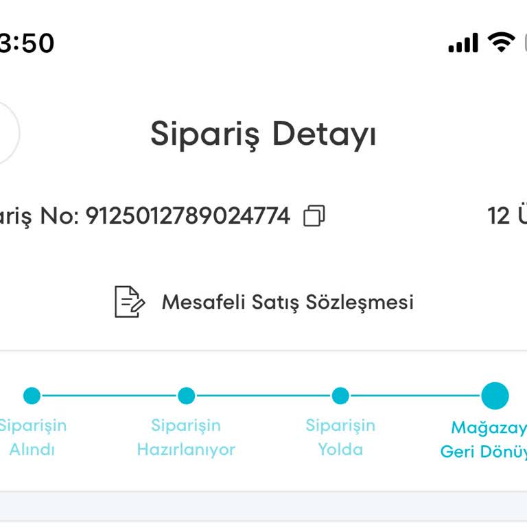 Teslim Edilmeyen Sipariş Ve Yetersiz Müşteri Hizmetleri