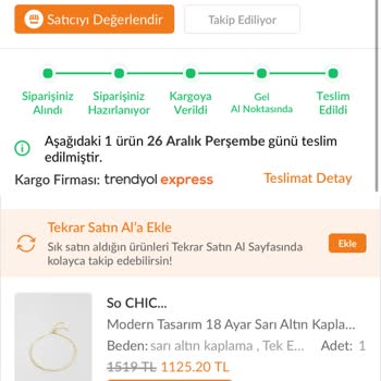 Su Yolu Bilekliğimin Taşı Kendiliğinden Düştü