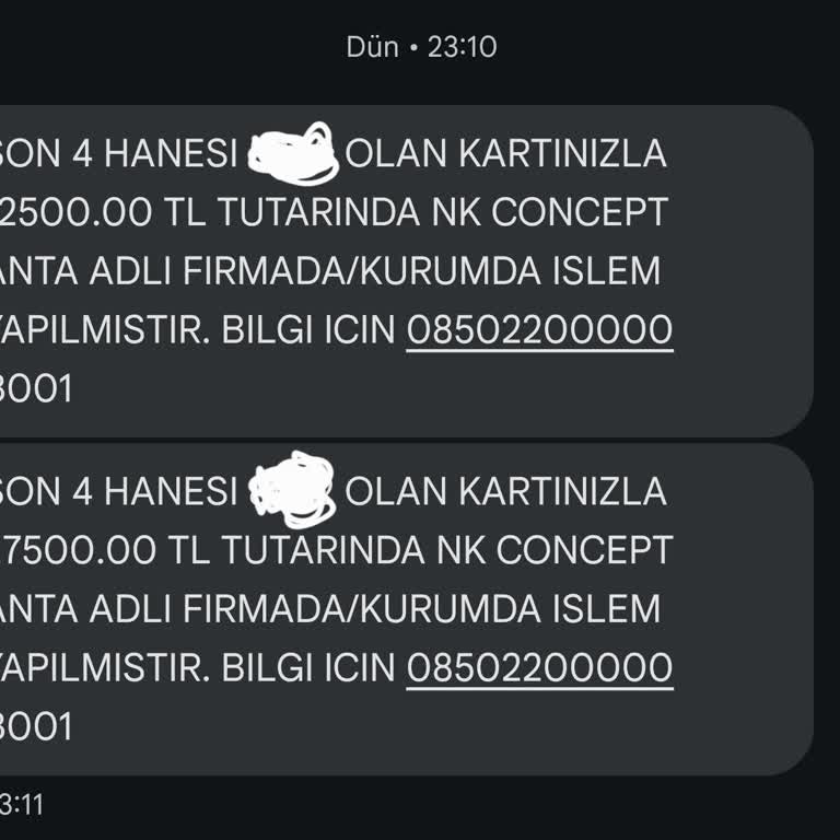 Ziraat Bankası Kredi Kartımdan Habersiz İşlemler
