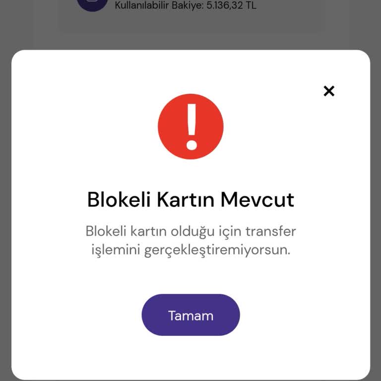 Bloke Edilen Kart Nedeniyle Mağduriyet Yaşıyorum