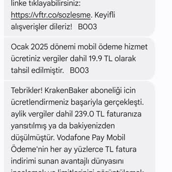 Habersiz Abonelik Ücretleri Hakkında Şikayet