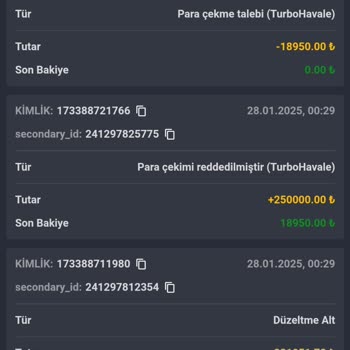 Yanlış Bahane İle Kazancımın Geri Alınması