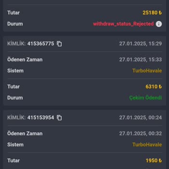 Yanlış Bahane İle Kazancımın Geri Alınması