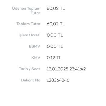 Haberim Olmadan Yapılan 180 TL'lik Para Çekimi