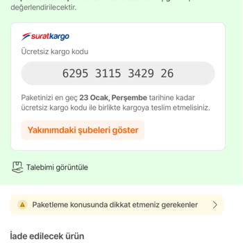 Eksik Ürün Ve Yanlış Adrese İade Sorunu