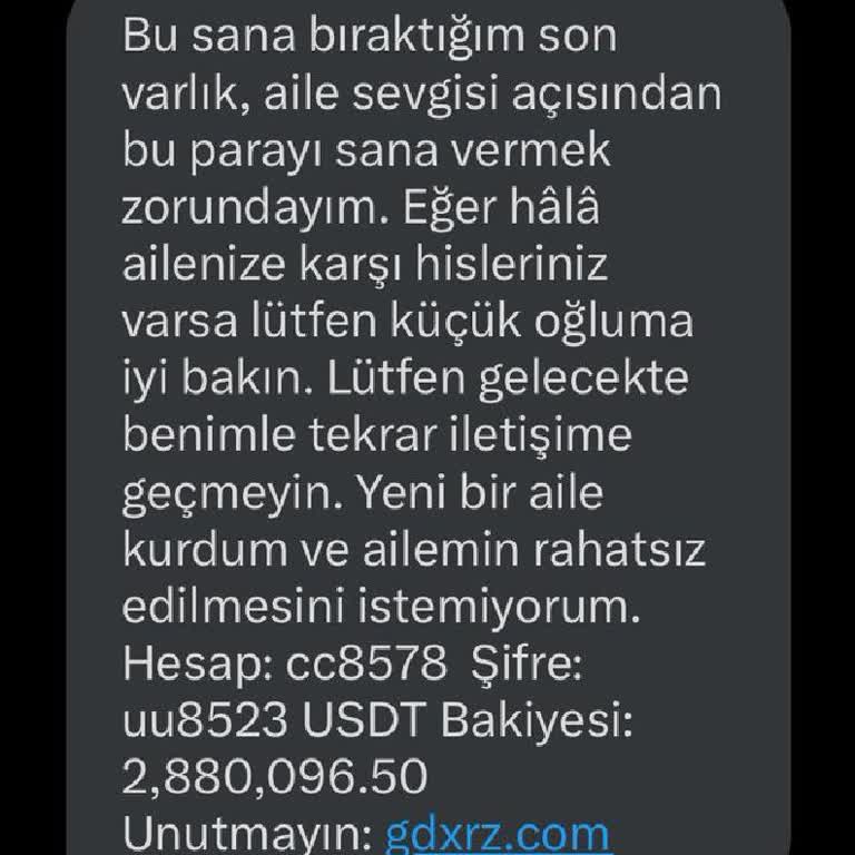 Yanlışlıkla Gönderilen Mesaj Ve Hesap Bilgileri Hakkında Şikayet
