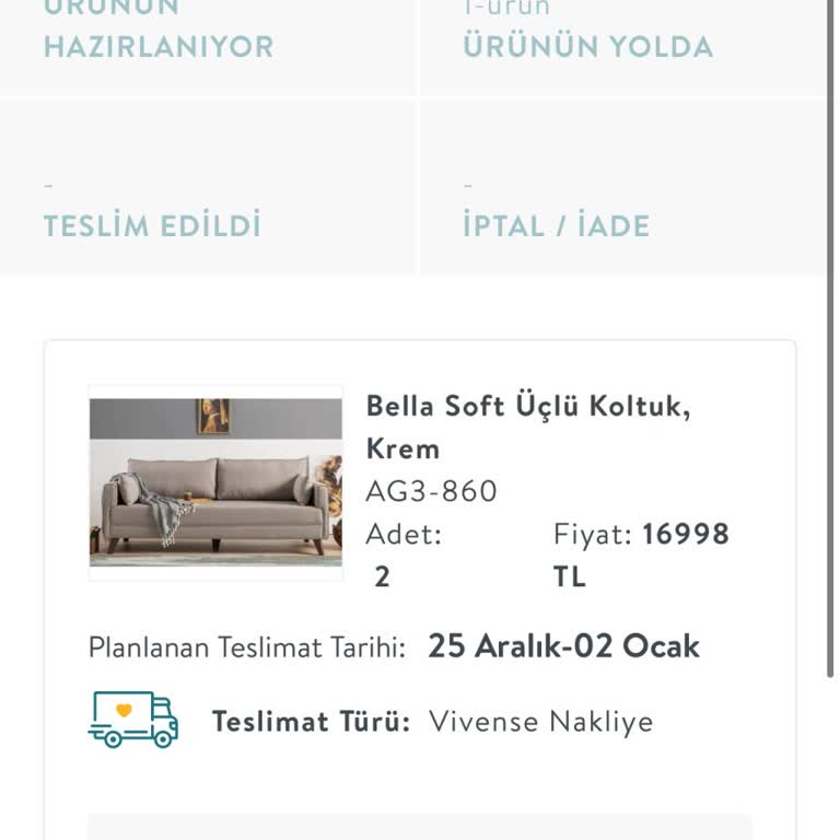 Koltuk Siparişim Nerede: Bilgi Yok, İletişim Yok