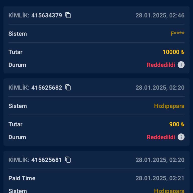 Kazancımın Silinmesi Ve Çekim Talebimin Reddedilmesi