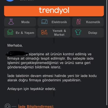 Yanlış İade Kodları Yüzünden Pantolonum Kayboldu!