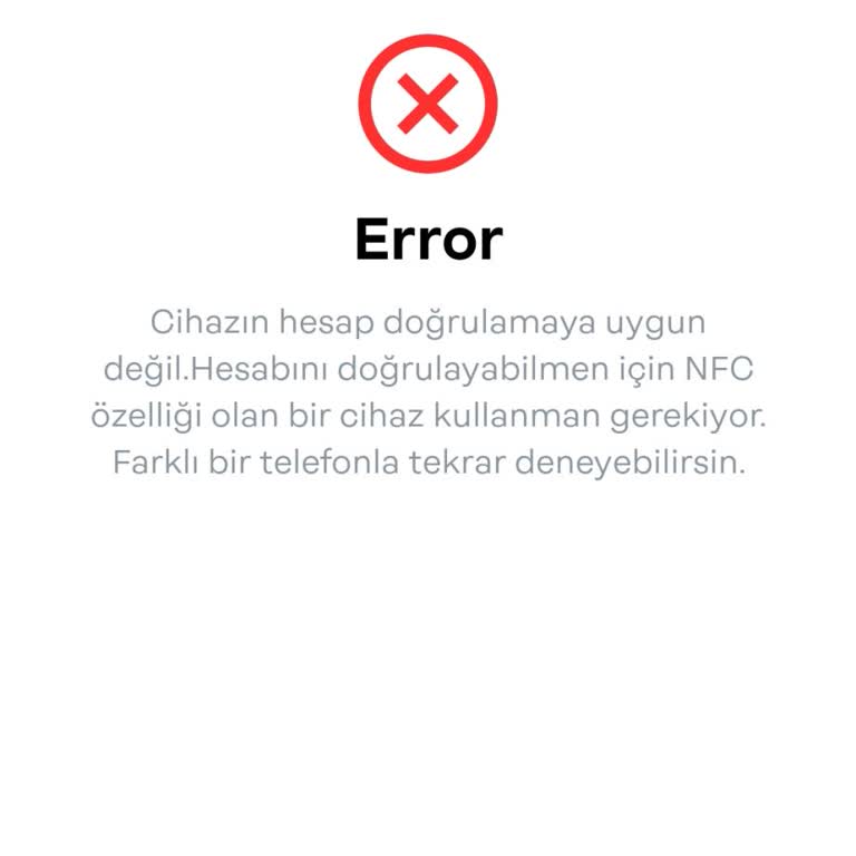 Papara Hesap Doğrulama Sorunu: NFC Gereksinimi