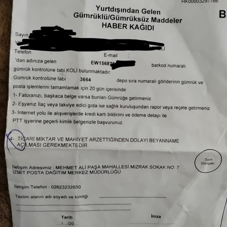 Yurt Dışı Paket Teslim Sorunu Ve Gümrük Engeli