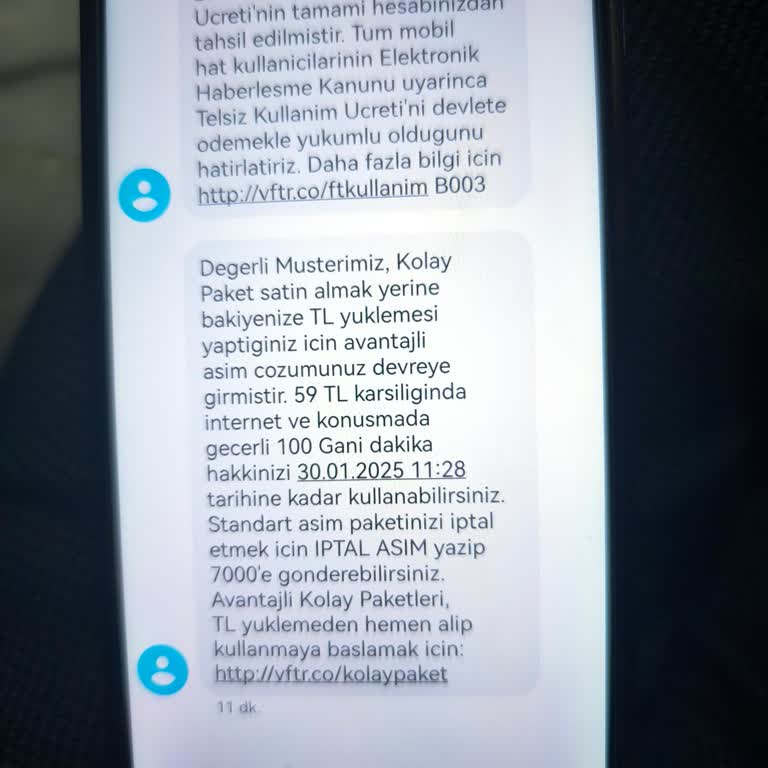 Vodafone'dan İzinsiz Ücret Kesintisi