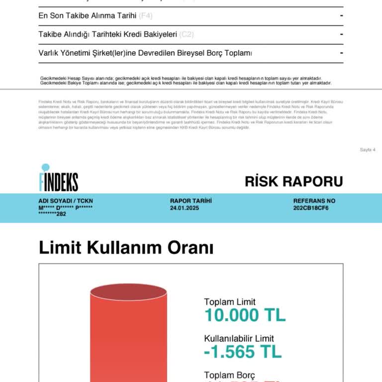 Hatalı Findeks Raporu Nedeniyle Haksız Puan Kaybı