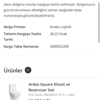 Vitra'dan Beklenen Hizmet Eksikliği