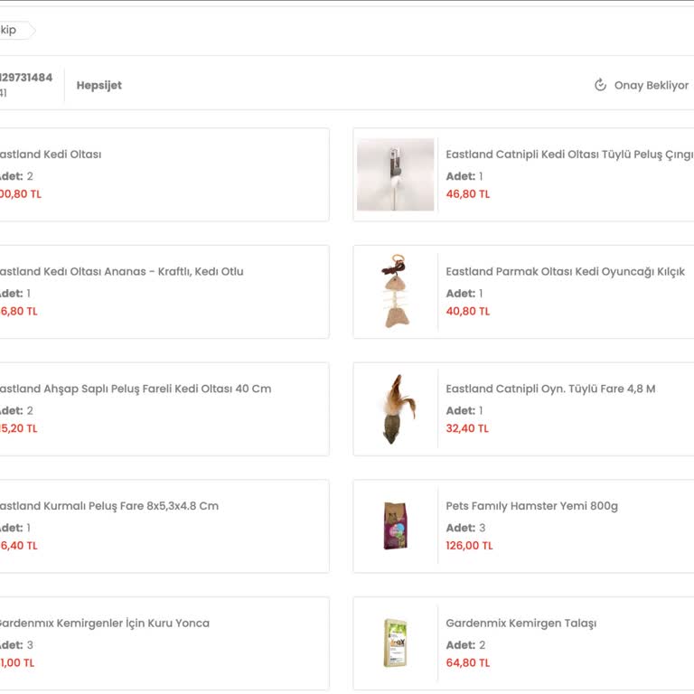 Sipariş Onayı Bekleyen Müşteri Mağduriyeti