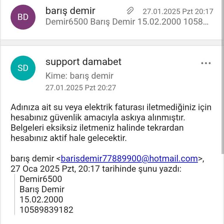 Belgelerle İlgili Gereksiz Israr Ve Yetersiz Destek