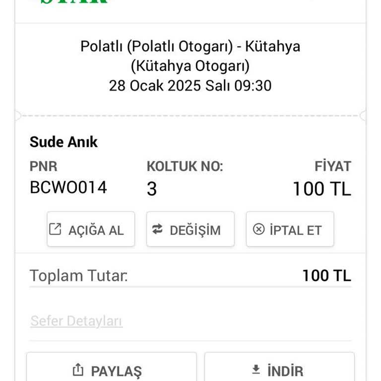 Otobüs Durmadan Geçti, İade Talebi Reddedildi