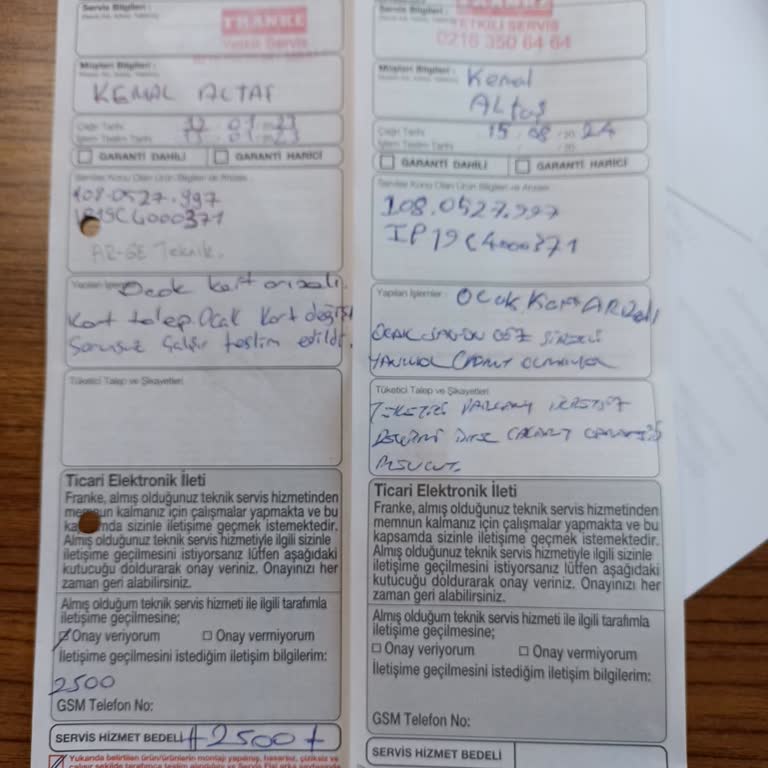 Franke Ankastre Sette Sürekli Ana Kart Sorunu