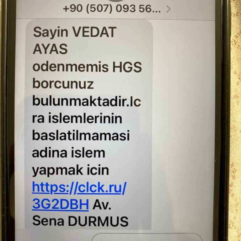 Yanıltıcı HGS Mesajlarıyla Kimlik Bilgilerim Tehlikede!