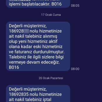 Vodafone Nakil İşlemi Ve Fatura Karmaşası
