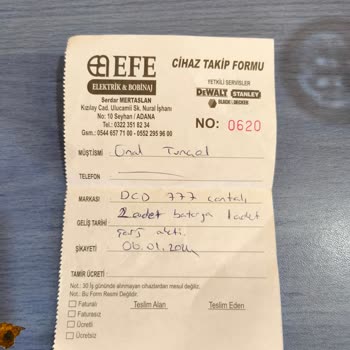 Hızlı Arızalanan Matkap Ve Yetersiz Servis Desteği