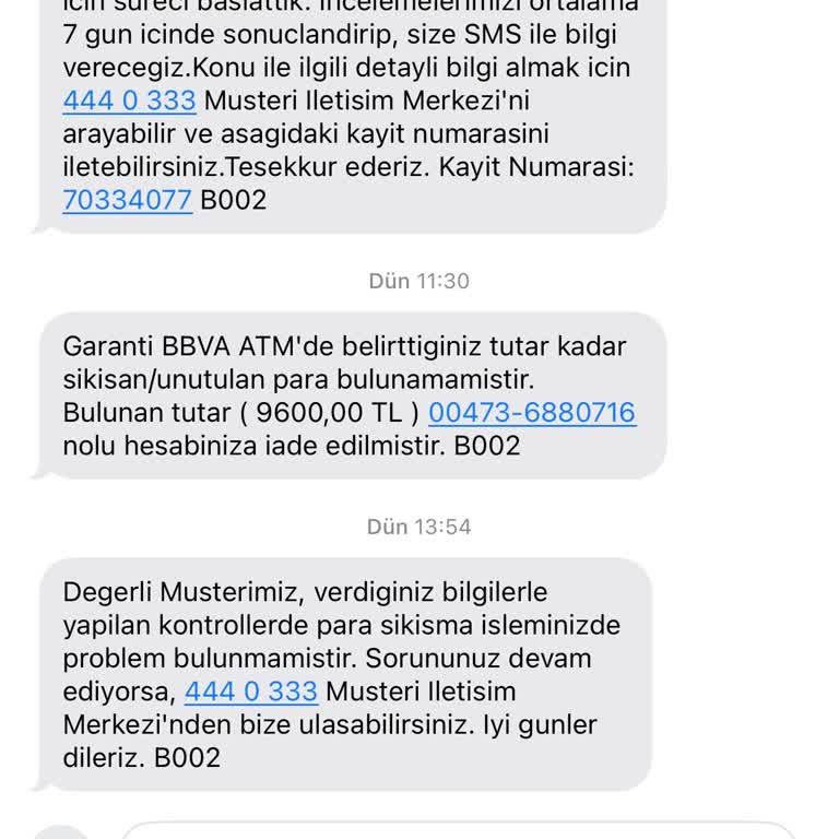 ATM Para Yatırma Sorunu Ve Eksik İade