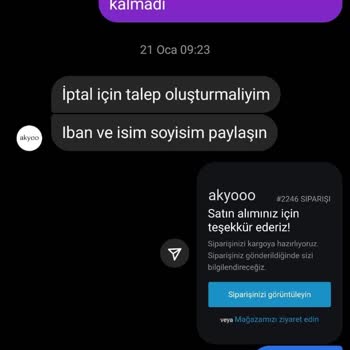 Ürünler Gelmedi Para İadesi Yapılmadı