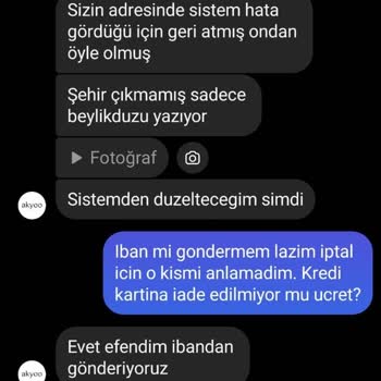Ürünler Gelmedi Para İadesi Yapılmadı