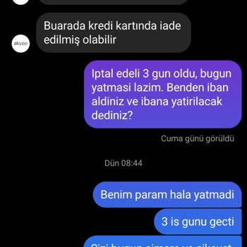 Ürünler Gelmedi Para İadesi Yapılmadı