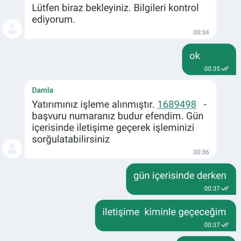Para Yatırma Sorunu Ve Yanıtsız Destek