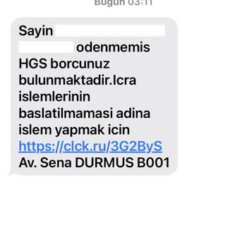 Kimlik Bilgilerimin İzinsiz Kullanımı Ve Sahte HGS Borcu Bildirimi