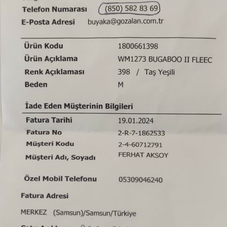 Columbia Montun Kalitesizliği Ve Kullanıcı Hatası İddiası