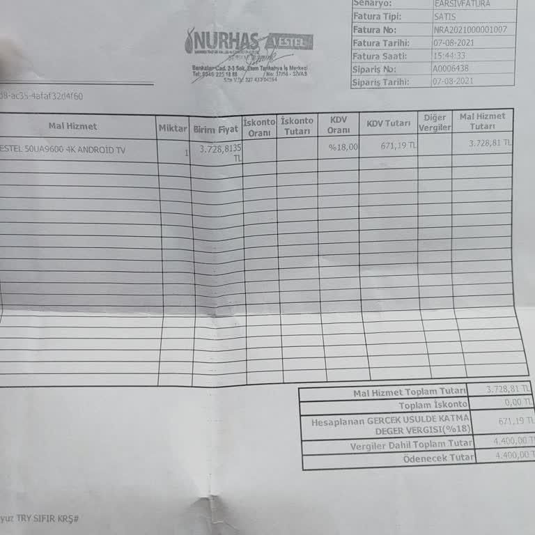 Vestel TV'de Beklenmedik Panel Arızası