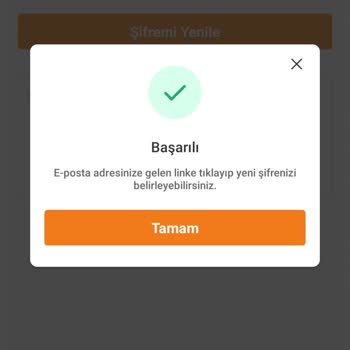 Şifre Değiştirme Bağlantısı Sorunu