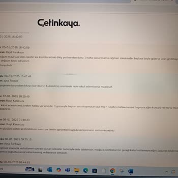 Çetinkaya Mağazacılık'ta Müşteri Memnuniyetsizliği Ve Kalitesiz Ürün Deneyimi